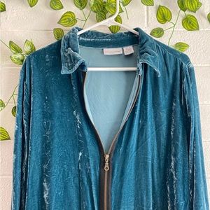 Soft Surroundings Velvet Blouse